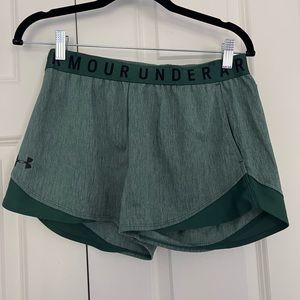 Under Armour Play Up Twist Shorts Forest Green